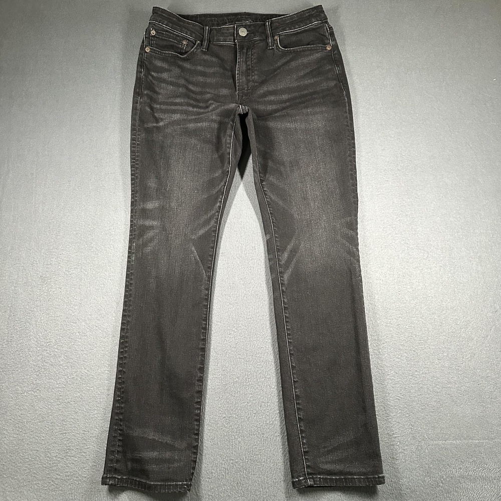 American Eagle Jeans Mens 32x30 Black Slim Straight Airflex+ Stretch Denim